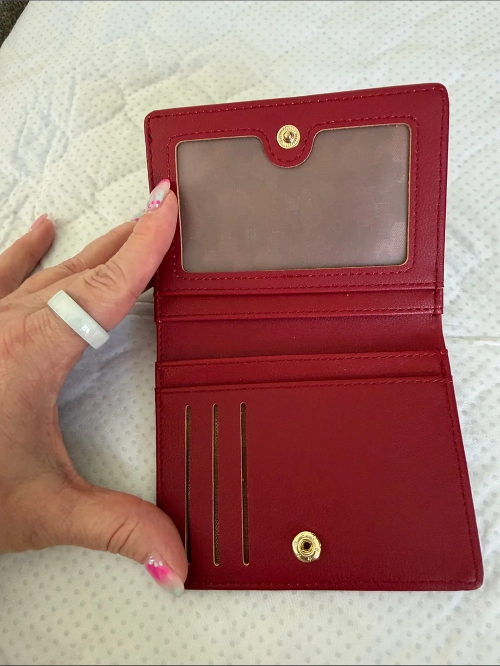 Forever Young Red Card & Key Holder with ID Window
